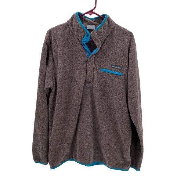 Columbia Gray Fleece 1/2 Snap Pullover Women’s Size M - Picture 1 of 5
